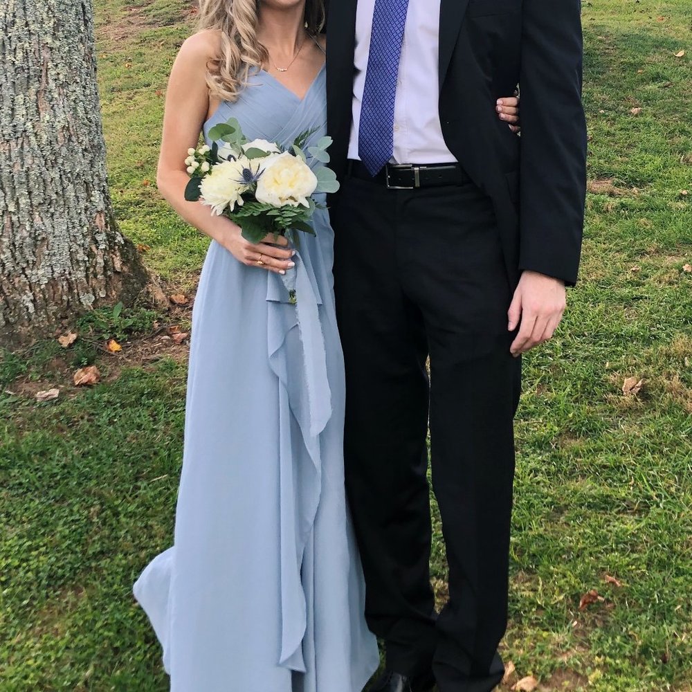 Azazie Dawn Bridesmaids Dress- Dusty Blue